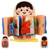 Haugboag Toddler Busy Board,5 Themes Wooden Montessori Baby Toy for Girls with Buckle