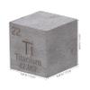 Zerodeko Engraved Titanium Cube for Science Education Metal Element Cube for Teaching Display and Collection for Schools and Teachers view 2