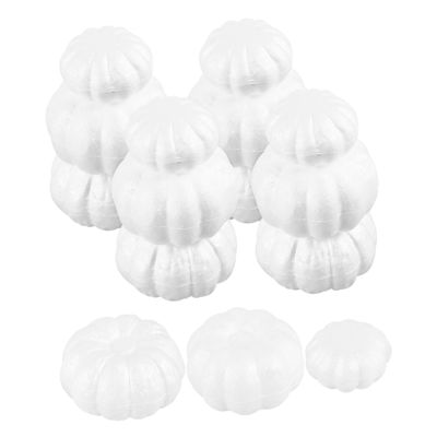 Angoily 15pcs Foam Pumpkin Props for DIY Crafting Realistic Artificial Pumpkins for Halloween Decorations Early Childhood Education and Creative Activities