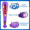 WILLBOND 17 Inch Inflatable Baseball Bat Bulk Baseball Party Favors Decorations, Inflatable Blow up Bat with 1 Pump for Party Supplies Carnival Prizes(48 Pcs,Yellow Pink Green Black Purple and White) view 3