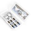 Advanced Snowmobile Patterned portable children's tableware 3-piece set | Reusable knife, fork and spoon set view 4