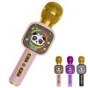 Qnxoat r Bluetooth Karaoke Microphone Toy for Kids - Mini Portable Speaker with LED Lights, Wireless Pairing (TWS) for Duet Singing, Christmas Birthday Gift Toys for Boys & Girls Ages 2-12 (Pink - 1) view 1