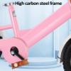 Rickshaw trikes with Pedals,Outdoor Cruiser Tricycle for Traveling,3 Wheels Bicycle with Pneumatic tire Spoke Wheel,Tandem trikes with Back seat,Single Brake view 4