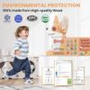 BlueWood Wooden Wall Busy Board Panels, Toddler Learning Activity Center, Montessori Philosophy Sensory, Educational Toys, Conducive to All-Round Development - Corgi view 4