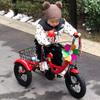 12inch tricycles,Cruiser Trike with Foot Pedals,Front Wheel Caliper Brake,3 Wheels Bicycle with Back Basket,Pneumatic tire Spoke Wheels,Rickshaw trikes view 2