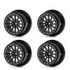 TREAL Aluminum Beadlock Wheels CNC Machined Upgrades for 1/16 Mini Maxx(Black-Black) view 1