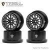 TREAL Aluminum Beadlock Wheels CNC Machined Upgrades for 1/16 Mini Maxx(Black-Black) view 2