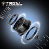 TREAL Aluminum Beadlock Wheels CNC Machined Upgrades for 1/16 Mini Maxx(Black-Black) view 4