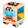 Haugboag Wooden Activity Cube for Baby,Bus Busy Cube Montessori Travel Toys for Toddler 1 Year Old view 1