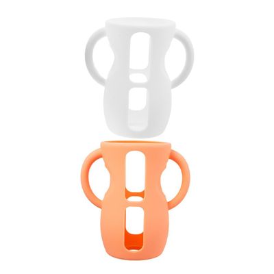 2pcs Silicone Baby Cover - Silicone Baby Sleeves with Handles Glass Covers for