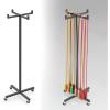 4 Wheeler Hoop Rope Holders, Freestanding Hula Hoop and Jump Rope Holder Stand, Moveable Fitness Hoop Storage Cart, Sport Equipment Organizer Shelves, Playground Garage Gym Shelf view 1