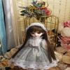 SssHam 30 cm/45 cm/60 cm Doll Clothes Mesh Dress, Headwear 1/3 1/4 1/6 BJD Doll Accessories (Clothes Only, Doll Not Included)(1/3) view 1