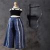 SssHam BJD Doll 1/4 Dolls Ball Jointed Doll DIY Toys Clothing Dark Blue Jeans, Vest, Necklace (Clothes Only, Doll Not Included) view 2