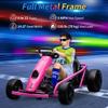 24V Electric Kart, 2 x 300W Big Kids Drift Karts with Slow Start and Seat Belt for Double Protection, Supports Smooth S-Drift with Musical Horns, Maximum Load 180lbs, Race Car for Kids 8-12 Years Old view 3