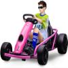 24V Electric Kart, 2 x 300W Big Kids Drift Karts with Slow Start and Seat Belt for Double Protection, Supports Smooth S-Drift with Musical Horns, Maximum Load 180lbs, Race Car for Kids 8-12 Years Old view 4
