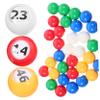 WESIEVYA 50pcs Window Number Balls Bingo Raffle Game Balls Break-Resistant for Party Event Celebration Entertainment view 1