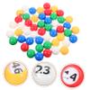 WESIEVYA 50pcs Window Number Balls Bingo Raffle Game Balls Break-Resistant for Party Event Celebration Entertainment view 3