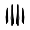 4 Piece Set Car Modified Surround Crash Strip Stripe Crescent Wind Knife Front Bumper Side Skirt Spoiler Compatible With BMW M2 G87 2023+(Glossy black) view 1