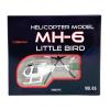 MOOKEENONE 1:100 Alloy US Army MH-6 Little Bird Helicopter Model Aircraft Simulation Aviation Science Exhibition view 4