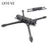 LX10 V2 10inch Fold Carbon Fiber Frame Wheelbase 405mm Thickness Arm 7.0mm for 3115 Motor FPV Super Long Range Drones Parts (1PC LX10 V2) view 2