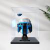 Acrylic Display Case Compatible with 75408 Jango Fett Helmet Model - Transparent Dustproof Storage Box (Model Not Included) (Black-Basic) view 1