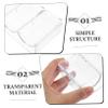 VANZACK Transparent Acrylic Poker Chip Holder - Portable Multi-Storage Tray for Easy Organization and Wear Resistant Case for Poker Games Tournaments and Home Use view 3