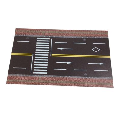 DYNWAVE 1:64 Highway Scene Model, Nonslip Parking Lot Road Pad for Diecast Car Diorama Display, Style B, 11.6 x 7.1 in
