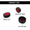 20PCS Toy Car Wheels Model Car Plastic Wheels with 10PCS Shaft Round Rod Axles for RC Car Truck Robot DIY Model Toy Building Accessories (2x11x30mm Red) view 4