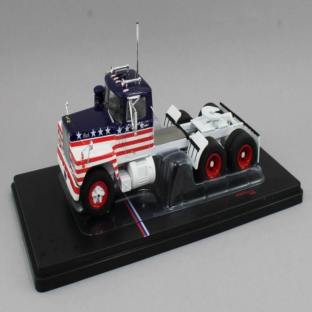 1966 R Series Truck Tractor American Flag Livery 1/43 Diecast Model by IXO Models U43TR001