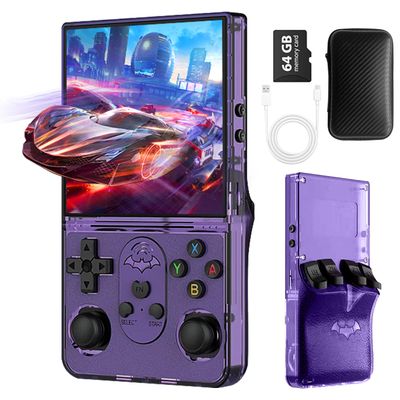 WYGAMING S600 Retro Gaming Console, Retro Handheld Console 4.0'' Screen Linux System, 64G TF Card, Support 30+ Simulators, 3500mAh Rechargeable Portable Pocket Arcade