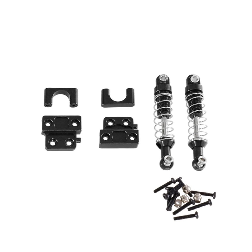 Compatible with 1/12 RC car MN82 LC79 Metal Rear axle Fixing Parts, Rear Shock Absorber Upgrade Accessories(Black)