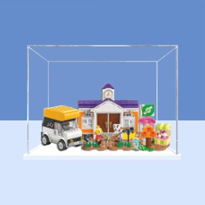 Acrylic Display Case Compatible with 77052 K.K.'s Concert at The Plaza Model - Clear Dustproof Storage Box (Model Not Included) (Option A)