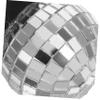 6pcs Mini Disco Balls: Graduation Hat Cake Toppers With Tassel And Disco Ball Design For Graduation Season Party Unique Cupcake Decorations view 3