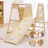 Avenlur Cherry 5-in-1 Wooden Indoor Climber  Montessori Toddler Play Gym with Slide, Rock Wall, Rope Ladder, Sensory Panel & Swing  Indoor Playground for Kids Ages 18 Months to 5 Years view 2