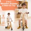 Avenlur Juneberry 2-in-1 Wooden Scooter & Ride-On Toy  Toddler Balance Bike & Scoot Toy for 2yr5yr | Hape Scoot Bike Style, Best Gift for Boys & Girls Age-Appropriate Toys | Indoor Ride-On view 3