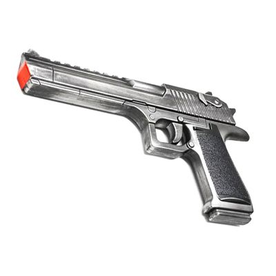 12.25" Desert Eagle Foam Replica Collectible Prop Gun for Cosplay, Halloween, Display & Gifting  Lightweight Safe Foam Pistol for Costume and Decor Use (Grey)