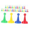 32pcs Plastic Pawn Chess Pieces: Board Games Multicolor Pieces Bulk for Board Component - Tabletop Markers Tabletop Games Enhance Your Gaming Experience view 1