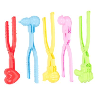 ibasenice 5Pcs Maker Winter Outdoor Fun for Safe Materials Parent Interaction Creative Clips for Snow Play Random Colors Random Color