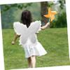 1Set Butterfly Wings Angel Fairy Costume Accessories for Halloween Parties Photo Shoots and Stage Shows Soft Includes Headband and Wand view 4