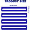 4Pcs Mahjong Line Finder Mahjong Card Line Guide Bright Acrylic Reader Ruler Marker Strips Tracker Accessories Gifts for American Beginner Players Blue view 2