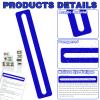 4Pcs Mahjong Line Finder Mahjong Card Line Guide Bright Acrylic Reader Ruler Marker Strips Tracker Accessories Gifts for American Beginner Players Blue view 3