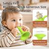 GeeKiPrime Baby Trumpet Toy 6-12 Months, Silicone Baby Horn Blowing Toy with 2PCS Yellow Green for Teething Sensory Play, Infant Easy Grip Teether Whistle Toys 0-6 Months, Toddlers Newborn Gift view 2