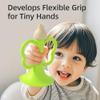 GeeKiPrime Baby Trumpet Toy 6-12 Months, Silicone Baby Horn Blowing Toy with 2PCS Yellow Green for Teething Sensory Play, Infant Easy Grip Teether Whistle Toys 0-6 Months, Toddlers Newborn Gift view 4