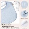 100% Cotton Muslin Baby Bibs 10-Pack Baby Drool Bibs for Unisex Baby Toddlers Infant Newborns Drooling and Teething(Blue Green) view 2
