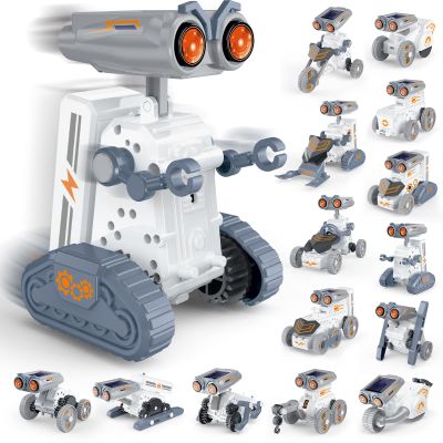 STEM Solar Robot Building Kit, 14-in-1 Education Building Toys for Kids 8-12, DIY Two Acitvited Mode Educational Science Kits Birthday Gifts for 8 9 10 11 12 13 Years Old Boys Girls Teens