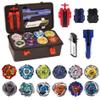 Battling Burst Gyro Toy Set Gift 12 Burst Spinning Tops 2 Two Way Launchers Grip Starter for Boys Children Kids 6 8 10 12+ Battle Game with Portable Box view 1