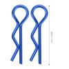 Rc Body Clips Pins, 20PCS 7mm Rc Car Body Shell Pin Shell R Clips Car (Blue) view 2
