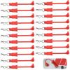 20Pcs RC Body Clips W/Pull Tabs R Pins Universal Shell Replacement Parts for 1/10 1/12 1/14 TRAXXAS ARRMA Axial Losi Redcat HPI Exceed Rc Car Crawler Truck Buggy Drone (Red) view 1