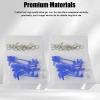 20Pcs RC Body Clips W/Pull Tabs R Pins Universal Shell Replacement Parts for 1/10 1/12 1/14 TRAXXAS ARRMA Axial Losi Redcat HPI Exceed Rc Car Crawler Truck Buggy Drone (Blue) view 4