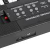 RiToEasysports Electronic Organ Microphone and Recording Function 54-Key Piano Keyboard - Safe and Portable Mini Electronic Piano for Kids - Black and White view 2